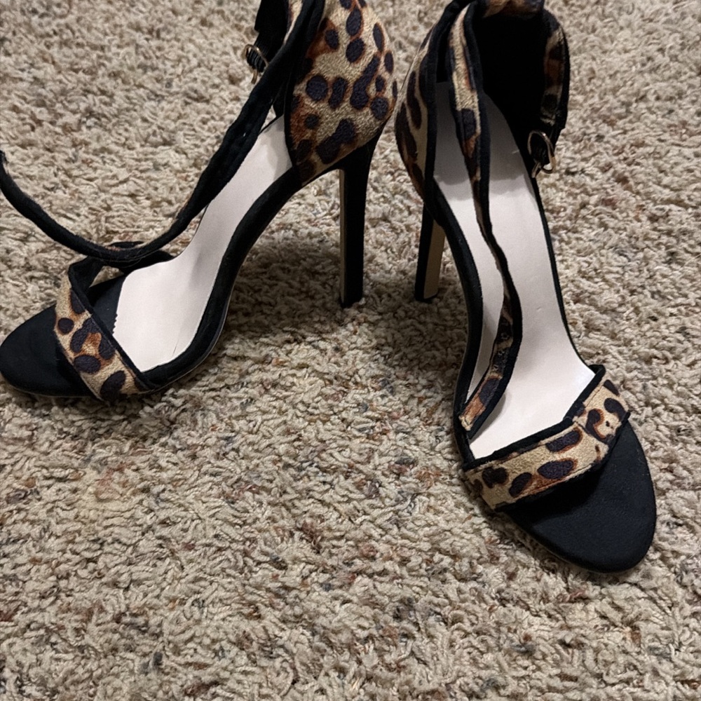 Leopard Print Stiletto Heels